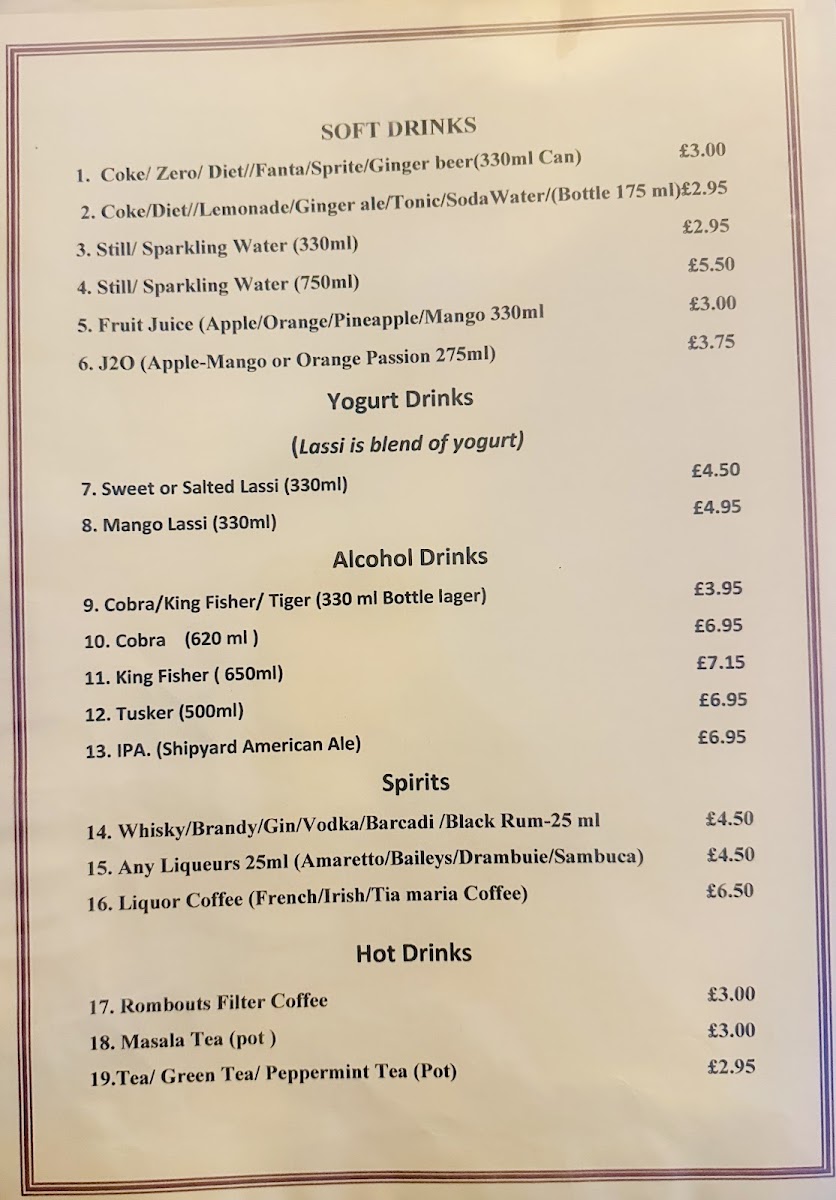 Menu Navaratna South Indian Restaurant, Croydon-3